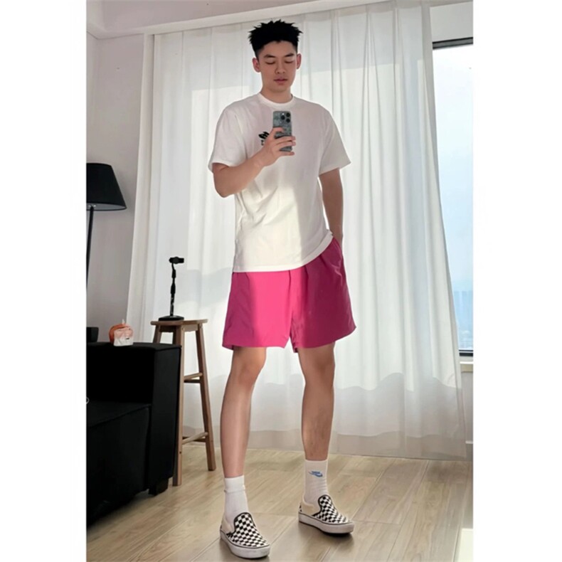 网图有货 多巴胺运动户外沙滩短裤男女休闲情侣五分裤 A638-P16图片