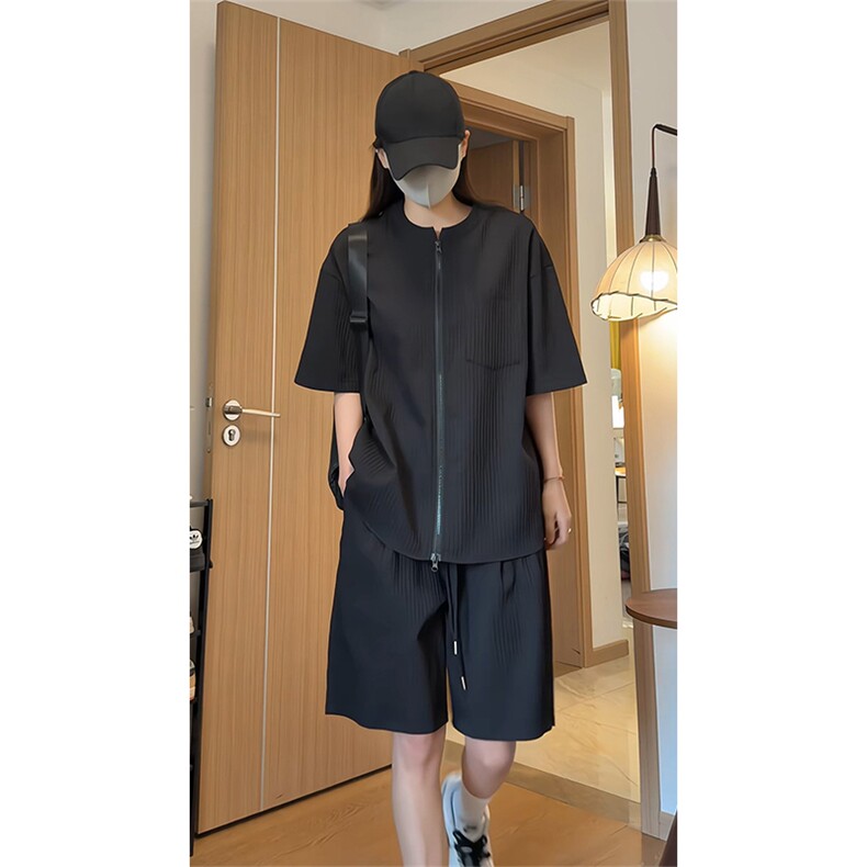 薄款短袖短裤套装宽松透气运动两件套男DC2278特P35/DK8703特P25,男装牛仔裤,电商A007