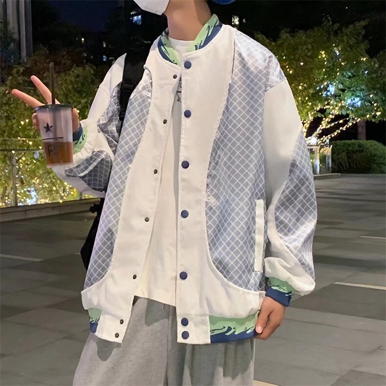 美式潮牌棒球服男秋季情侣宽松运动夹克HY01P65,男装夹克,星座1116-2