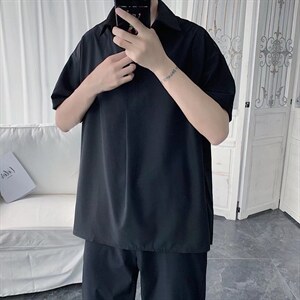 夏季短袖衬衫潮流帅气休闲衬衫C138P25图片