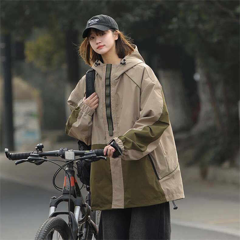 Cityboy情侣时尚连帽冲锋衣外套夹克团体班服,男装夹克,星座301D-5(原星座1415）