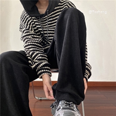 抖音品质秋冬灯芯绒休闲裤宽松百搭阔腿裤B315-K23488-P45控58，男装休闲裤，电商B315