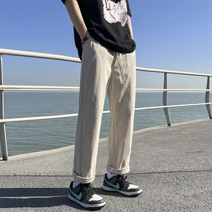 灯芯绒百搭休闲潮流宽松直筒运动裤KN69 P40图片