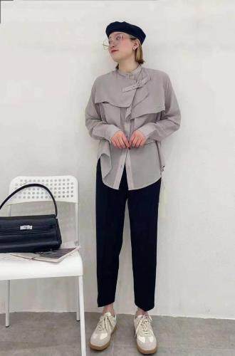 【春夏】高级醋酸垂感长裤，女装，一·贝宣