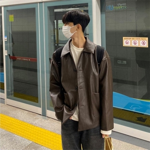 816B-PY007-P105 韩皮衣外套型男轻熟风 PU皮痞帅图片