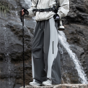 2025秋季山系户外机能拼色设计休闲冲锋裤B315-K25326-特p35控68图片