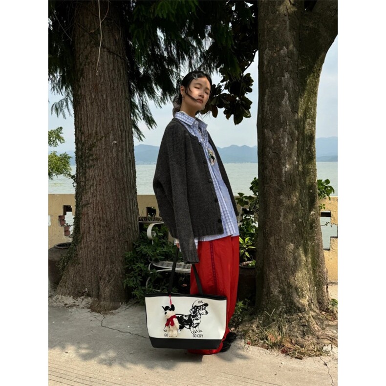 针织衫男女韩版潮流宽松白色和平鸽2025秋冬ins毛衣MZ862-P59,男装针织衫/毛衣,星座412-1