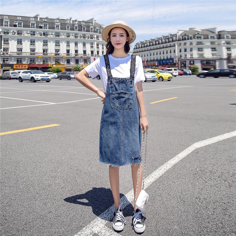 套装/套裙2021年夏季圆领时尚休闲牛仔简约百搭套装2021年夏季,女装套装/套裙,艾仟回(原伊仟回)