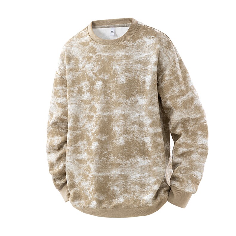 迷彩圆领卫衣男春秋季美式复古外套潮牌长袖t恤打底衫HH8920-P35，男装T恤，星座1206（原A206）