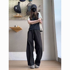 1506A/GF0110/P44短袖T恤上衣女两件套西装阔腿裤子，男装T恤，星座1506A