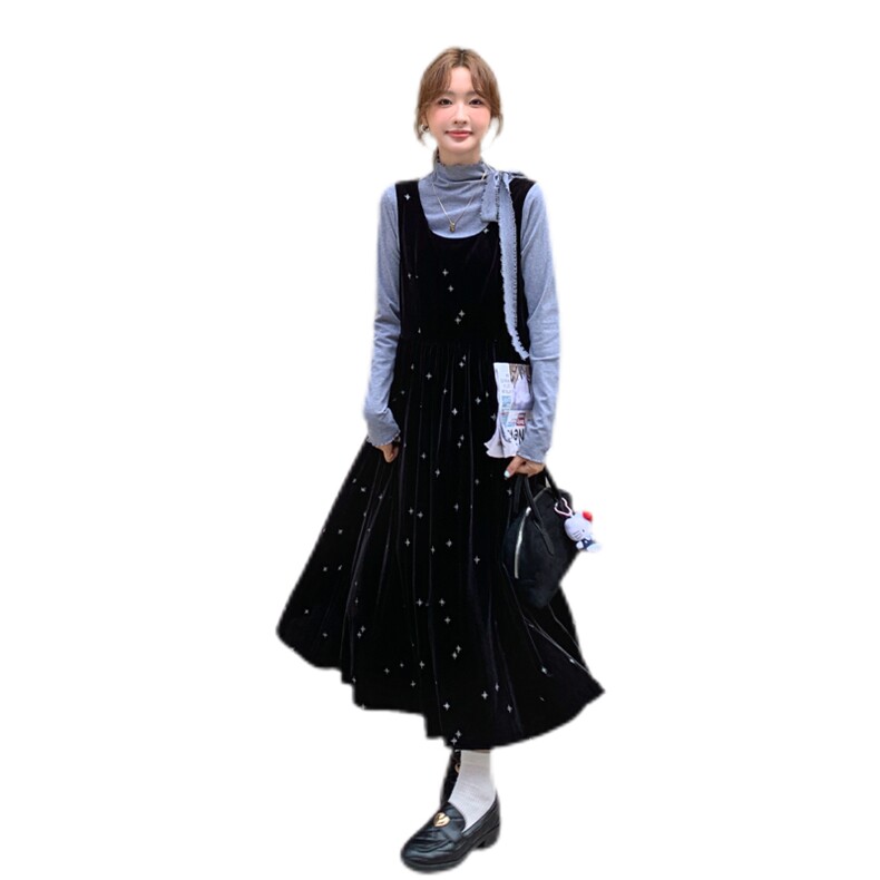 【新品首-发】韩系金丝绒套装单背心裙P115-K170套装P155-K225,女装套装/套裙,浙宝285（原212）