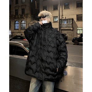 F105-P90 冬季韩版潮流棉衣男2024新款潮流百搭保暖棉服外套图片