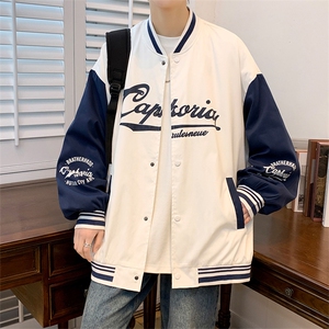 春季开衫夹克男宽松薄款棒球服外套 122P70图片
