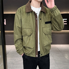 春款现货复古休闲工装夹克男士翻领宽松外套JK02656-P78，男装夹克，星座308B-2
