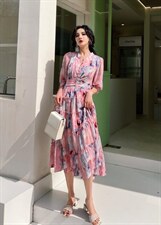 夏装新款连衣裙，女装连衣裙，H101