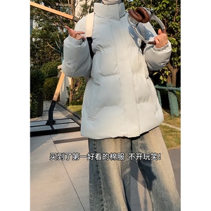 现货高品质美式冬季重磅三防加绒加厚羽绒棉衣立领厚外套棉服