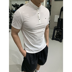 25夏季新高品质亨利领透气舒适印花短袖T恤肌肉男705-1-T009-P63，男装T恤，星座705-1