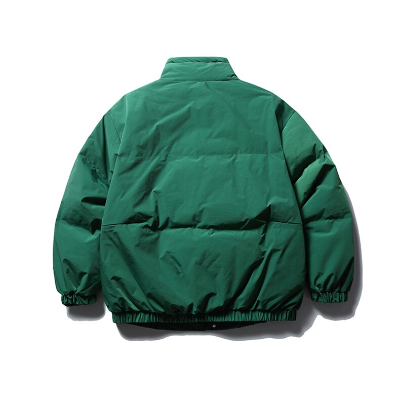 南夏乔装2025冬款纯色基础款立领抽绳羽绒服日系复古保暖面包服男,男装羽绒服,电商S006（B521）