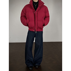 冬季clean纯色棉服潮流中性加厚短款棉衣HZ8816-特P68不议价，男装棉衣，星座610B-1