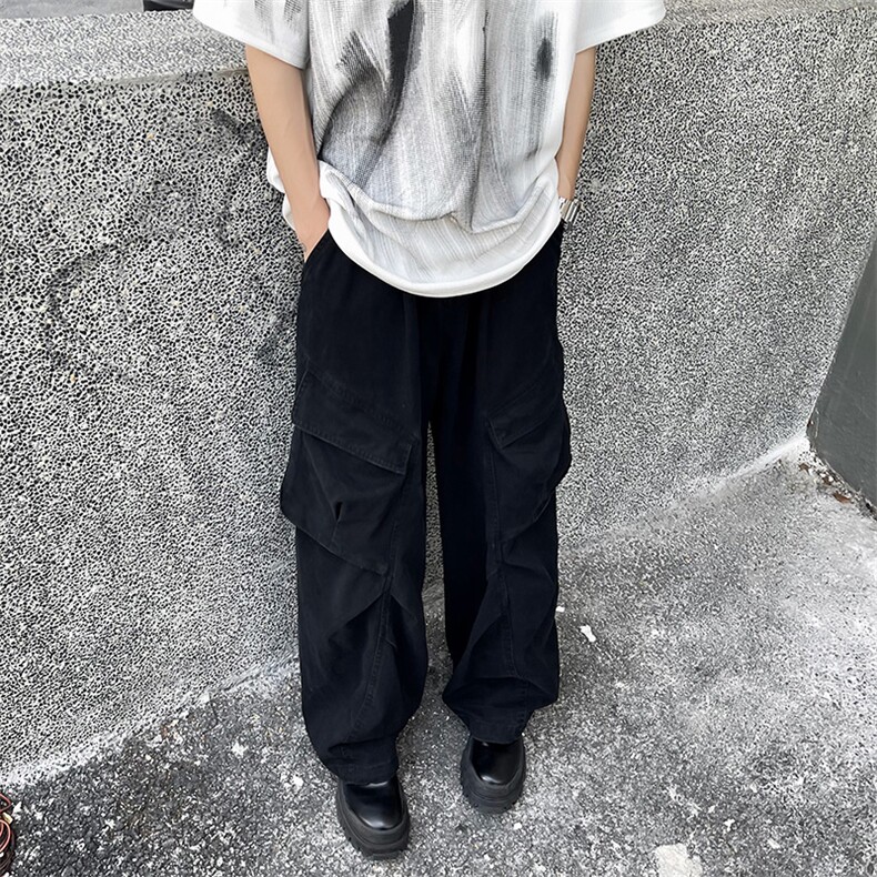 美式复古潮牌设计感工装裤男女同款宽松休闲百搭直筒裤,男装工装外套,星座410-6（原星座1304-1）