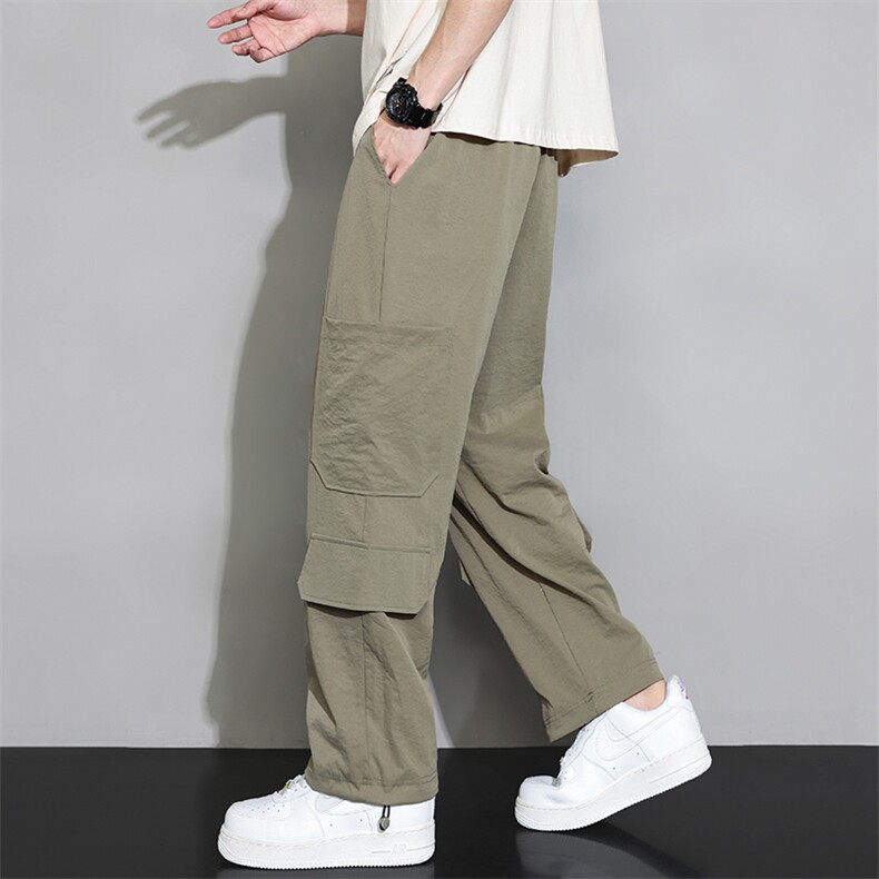 潮流前线日系潮牌夏季新款男士设计感宽松休闲裤CK2319-P45,男装休闲裤,星座717