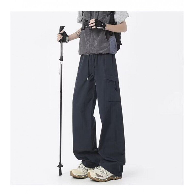 GX5165P45工装休闲宽松直筒登山裤日系韩版速干裤户外运动长裤男图片