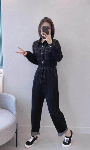 现货牛仔连体裤，女装连体裤，秀红佳丽