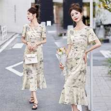 超好看高端精致连衣裙2026夏季新款大码女装衣服法式气质连身裙子，女装连衣裙，倪叶myz