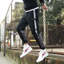 20秋装新款迷彩撞色工装裤潮宽松大码休闲裤迷+5，男装休闲裤，电商A009A（原A058A）