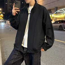韩版设计感翻领垫肩斜纹夹克简约cleanfit夹克外套JK02537-P78，男装夹克，星座308B-2