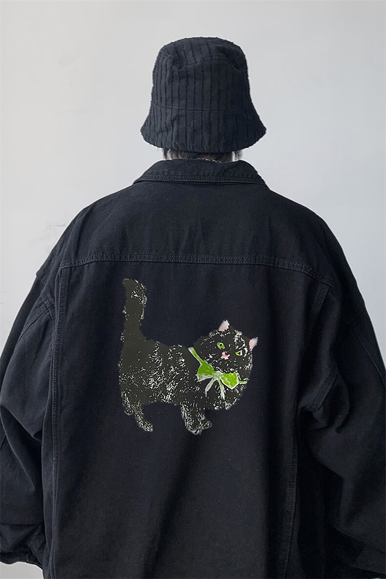 牛仔夹克男大码牛仔外套男茄克NJ77413-P60,男装工装外套,电商A040
