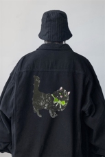 牛仔夹克男大码牛仔外套男茄克NJ77413-P60，男装工装外套，电商A040