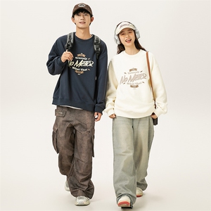 2025秋季新款男装日系潮牌宽松卫衣休闲外套WY612-F65,女装短外套,电商A101（原外27）