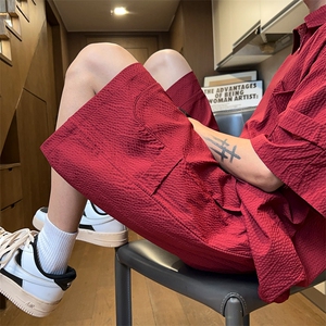 量大优  供视频  泡泡纱速干短裤男 XH75-特P25图片
