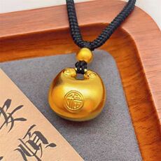 新款吊坠小胖福袋胖坨坨平安锁沙金锁项链生日送七夕情人节礼物款,项链,一品绒源,清河羊绒市场 新款吊坠小胖福袋胖坨坨平安锁沙金锁项链生日送七夕情人节礼物款,项链,一品绒源,清河羊绒市场