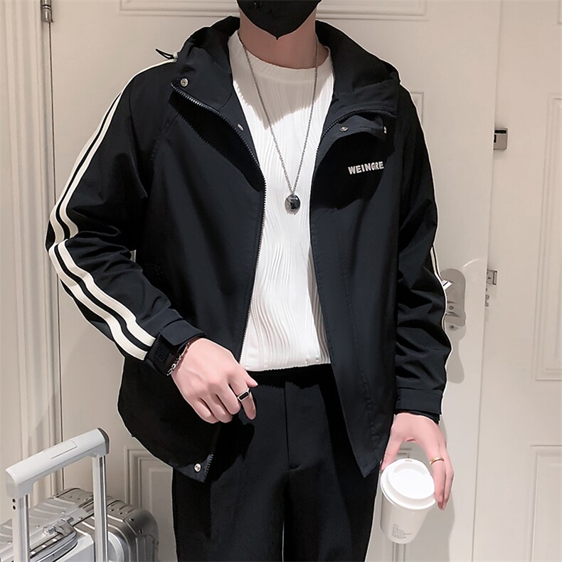 2025新款春季外套男连帽潮牌男装夹克上衣A313-1-910-P110,男装夹克,电商A313-1