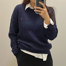 女士针织衫麻花长袖情侣秋冬纯色毛衣休闲打底，女装针织衫/毛衣，半城羊绒