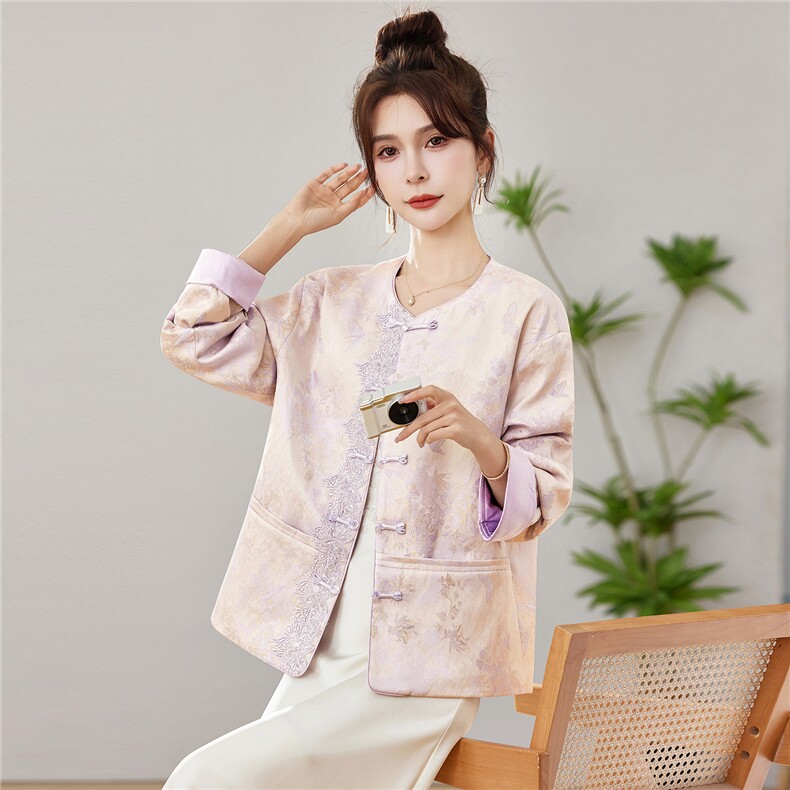 中式2026年春季短外套5天左右发货,女装短外套,靓衣阁