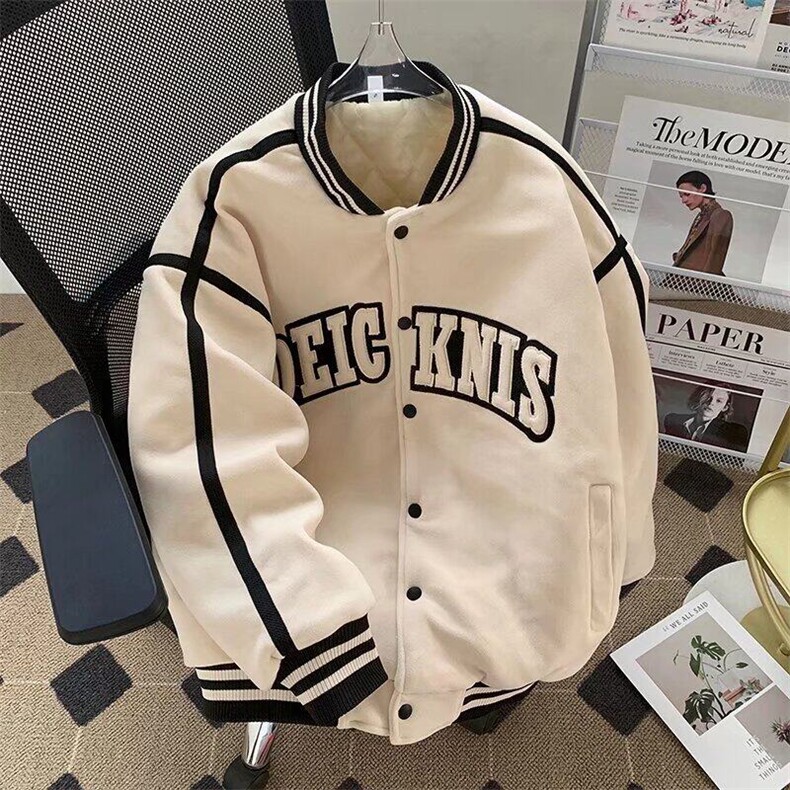 美式拼接情侣款棒球服男女春上衣韩版ins休闲卫衣外套MF338-P103,男装卫衣,星座412-3