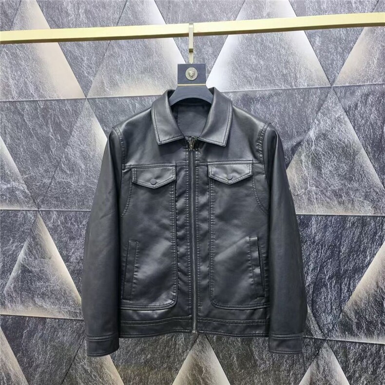 (网络图慎用有大货)新款皮衣男士翻领夹克皮衣313B-JK103-P120,男装皮衣,星座313B