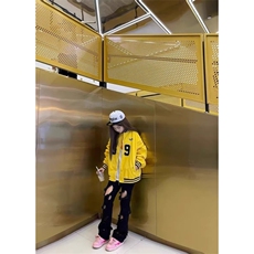美式宽松刺绣棒球服外套女2025春秋季新款学生百搭上衣飞行夹克潮，男装夹克，星座1210-1
