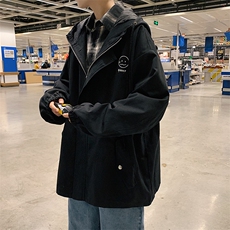JK41072-P85纯棉连帽夹克男士大码工装夹克男外套男，男装夹克，电商A040