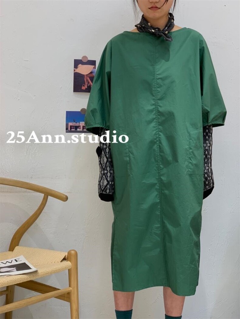 小廓形日系连衣裙，女装连衣裙，25Ann·Studio