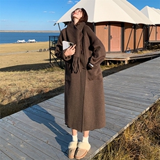 2025现货主推手工双面呢70毛羊毛大衣191-6337-P265-K388，女装双面呢大衣，韩蜜菓