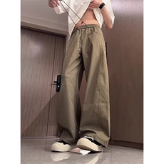 美式复古斜切薄款弯刀直筒宽松休闲夏季男女百搭潮流513CK1801P35，男装休闲裤，星座513