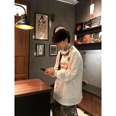美式街头字母条纹薄款速干运动V领防晒长袖T恤衫男夏季TK31，男装防晒衣，星座1116A（原606A-3）