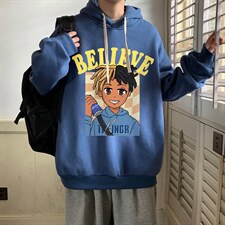 纯棉连帽卫衣男大码运动帽衫宽松薄WY2271-P35加绒款-P40，男装卫衣，电商A040