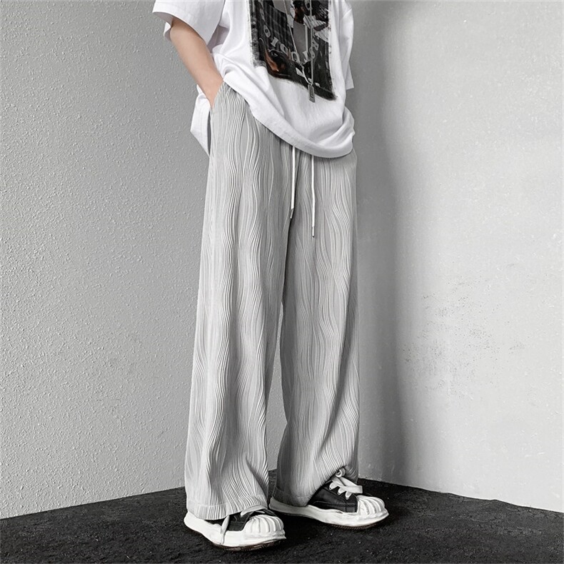 高级感裤子男春秋高街ins宽松直筒B225-K2325-P53-X68，男装休闲裤，电商B225