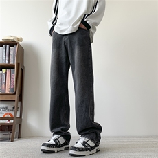 现货S-5XL加肥加大码纯色直筒牛仔裤310A-2BK325P50控68，男装牛仔裤，星座310A-2