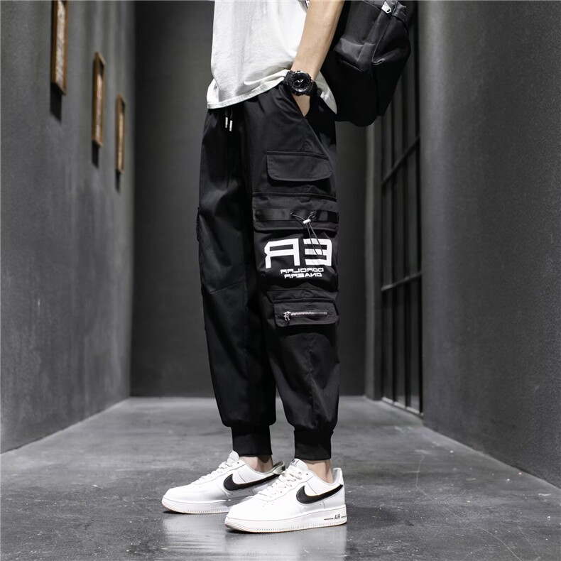 2024新款束脚工装裤潮牌修身运动裤子韩版小脚休闲长男K5035-P30,男装休闲裤,星座412-3